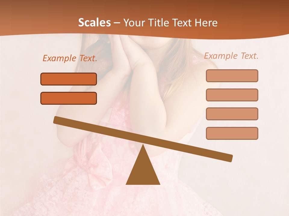 Pink Childhood Caucasian PowerPoint Template