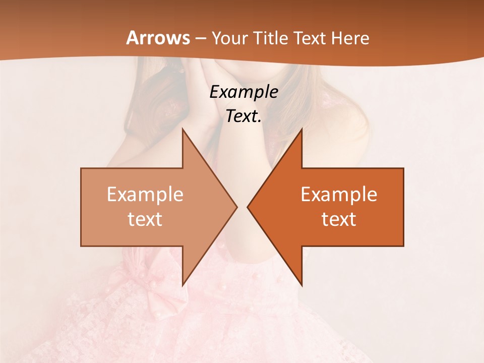 Pink Childhood Caucasian PowerPoint Template