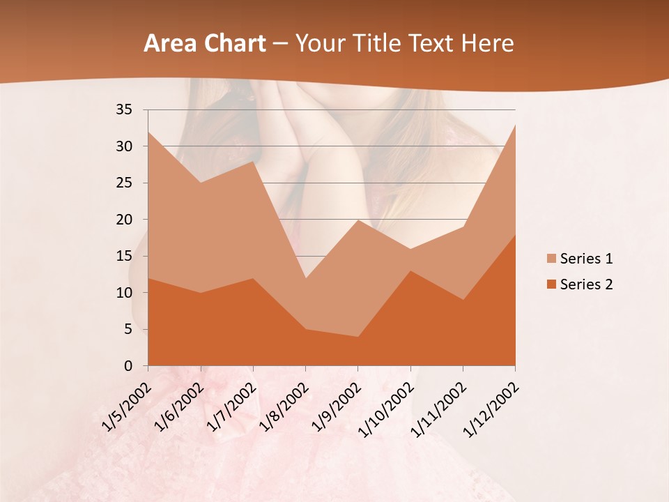 Pink Childhood Caucasian PowerPoint Template