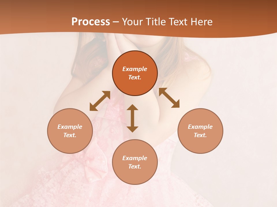 Pink Childhood Caucasian PowerPoint Template