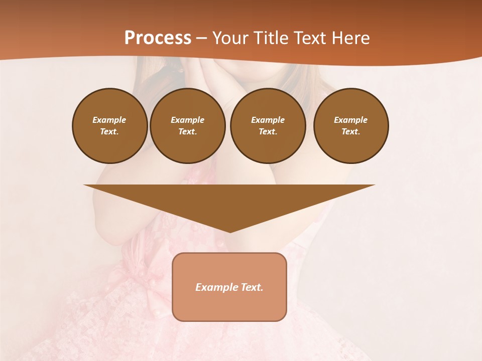 Pink Childhood Caucasian PowerPoint Template