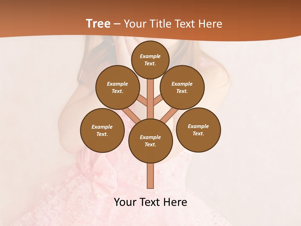 Pink Childhood Caucasian PowerPoint Template