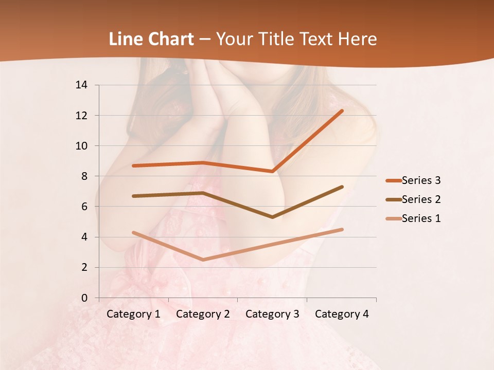 Pink Childhood Caucasian PowerPoint Template