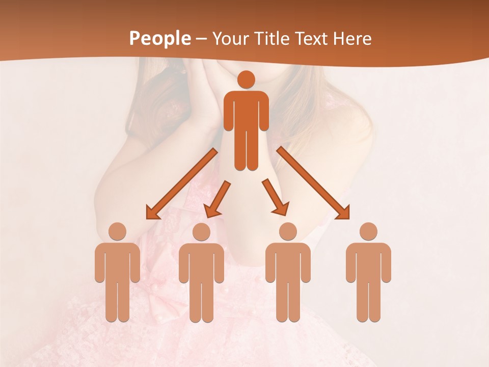 Pink Childhood Caucasian PowerPoint Template