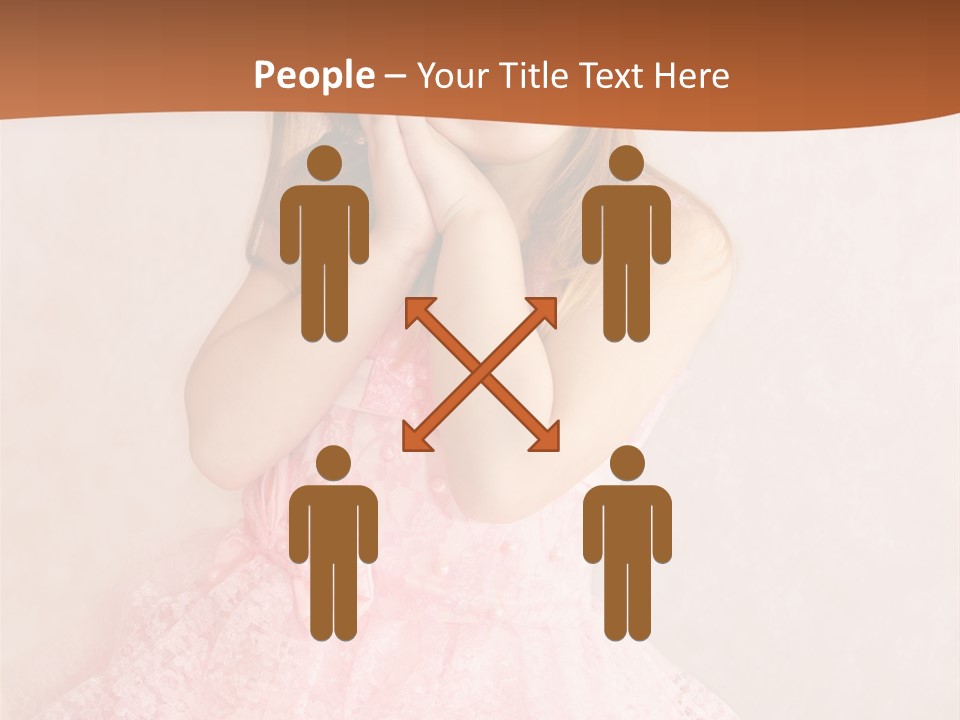 Pink Childhood Caucasian PowerPoint Template