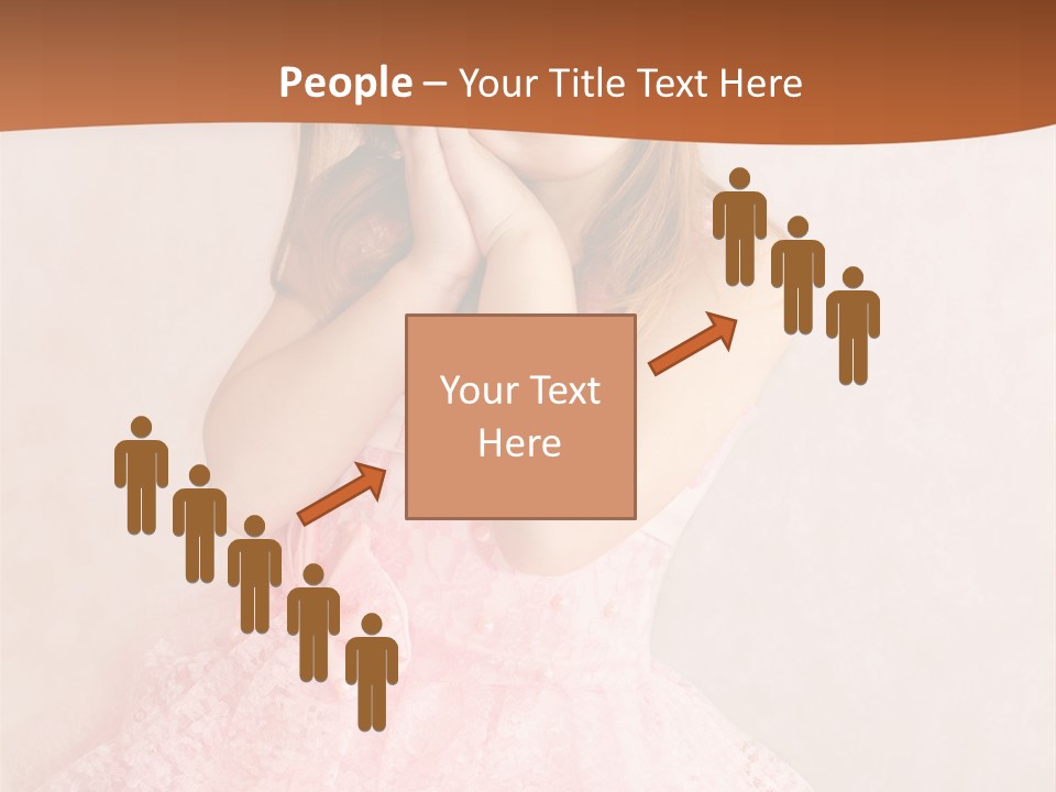 Pink Childhood Caucasian PowerPoint Template