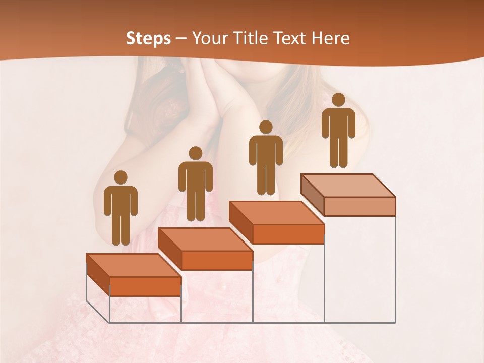 Pink Childhood Caucasian PowerPoint Template