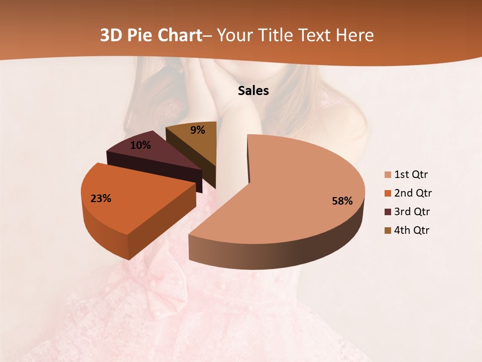 Pink Childhood Caucasian PowerPoint Template