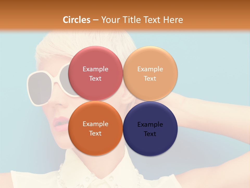 Girl Studio Blonde PowerPoint Template