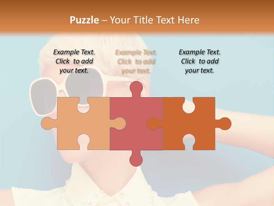 Girl Studio Blonde PowerPoint Template