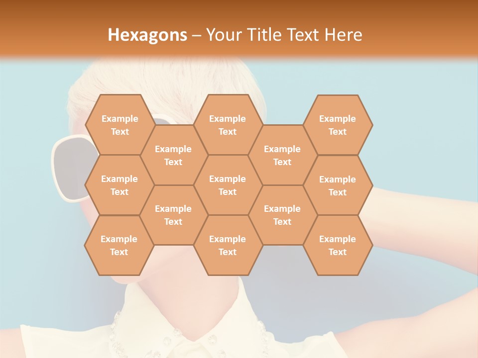 Girl Studio Blonde PowerPoint Template