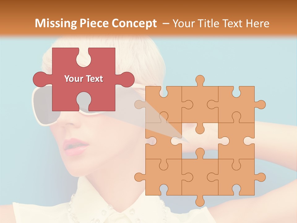 Girl Studio Blonde PowerPoint Template