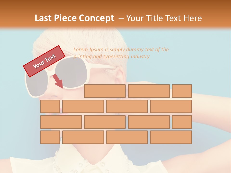 Girl Studio Blonde PowerPoint Template