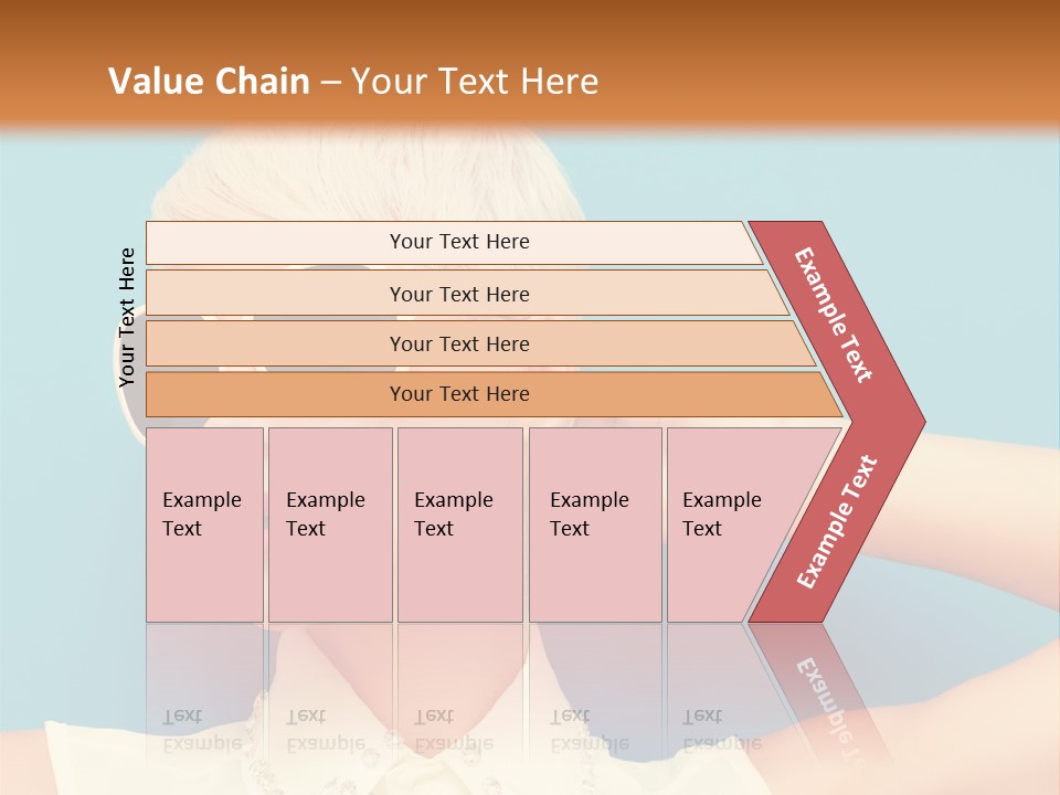 Girl Studio Blonde PowerPoint Template