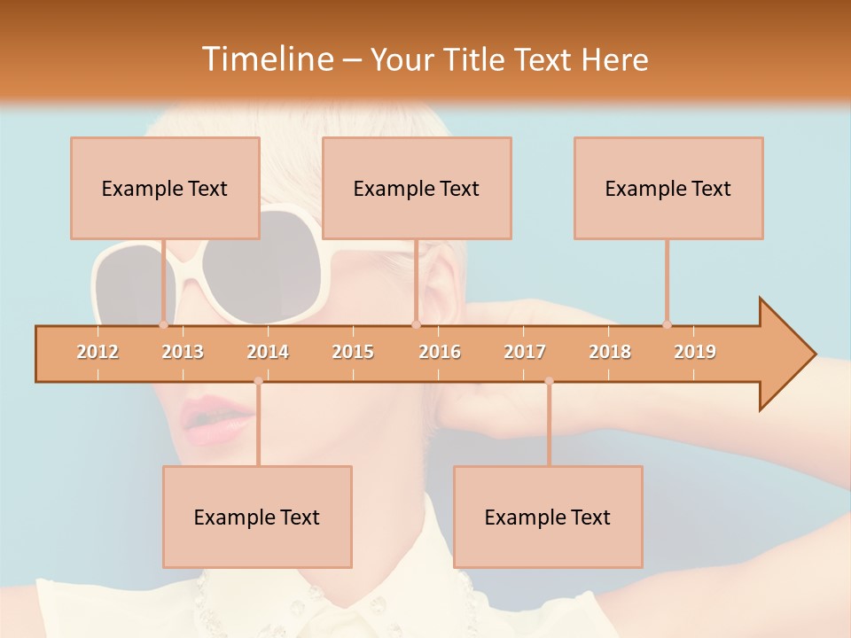 Girl Studio Blonde PowerPoint Template