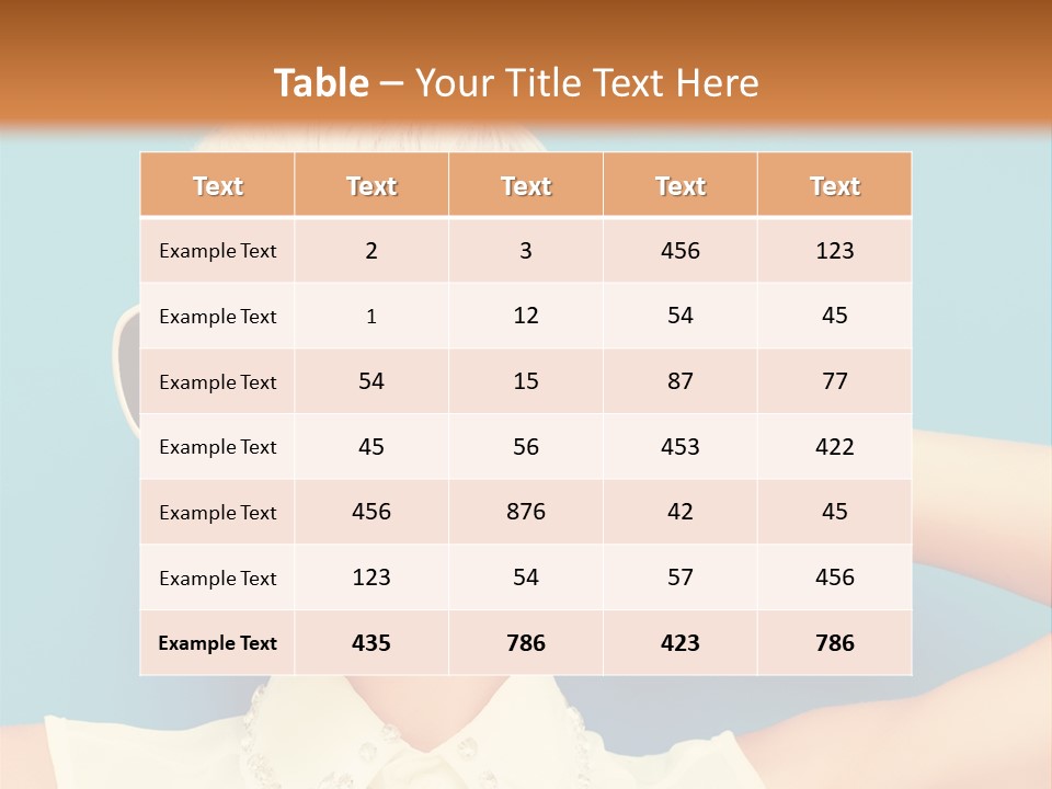 Girl Studio Blonde PowerPoint Template