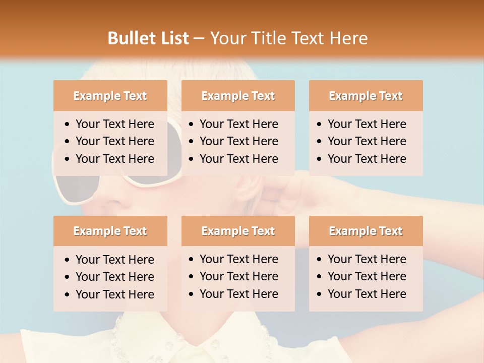 Girl Studio Blonde PowerPoint Template