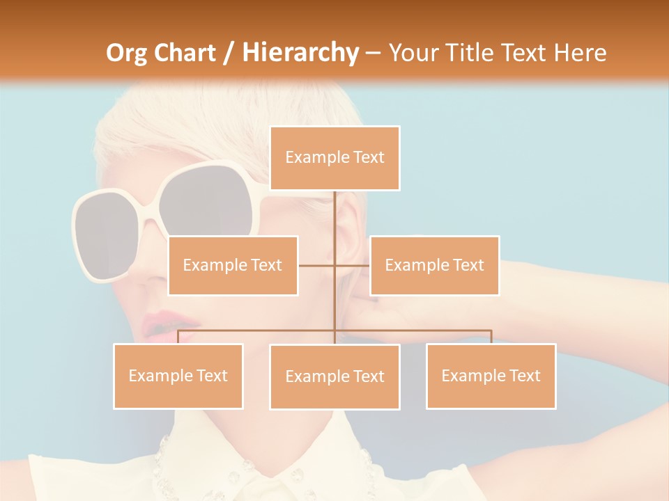 Girl Studio Blonde PowerPoint Template