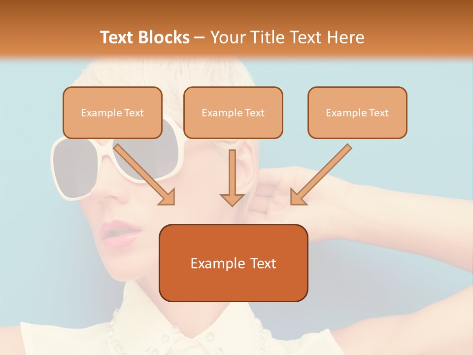 Girl Studio Blonde PowerPoint Template