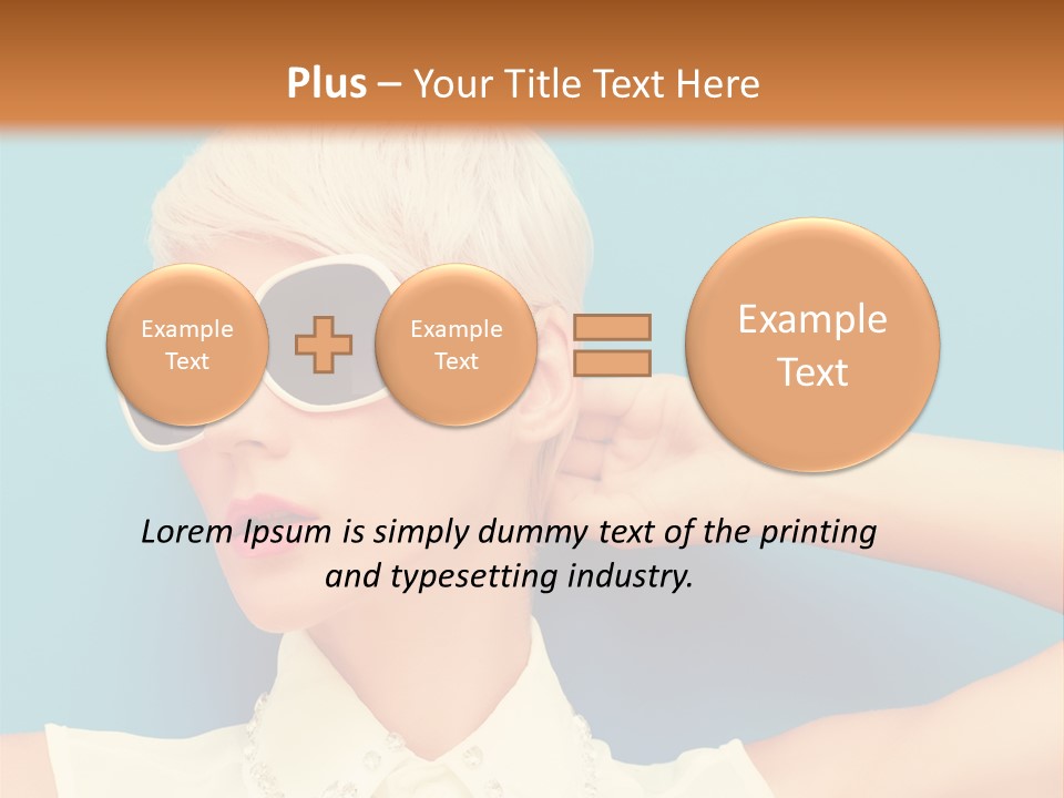 Girl Studio Blonde PowerPoint Template