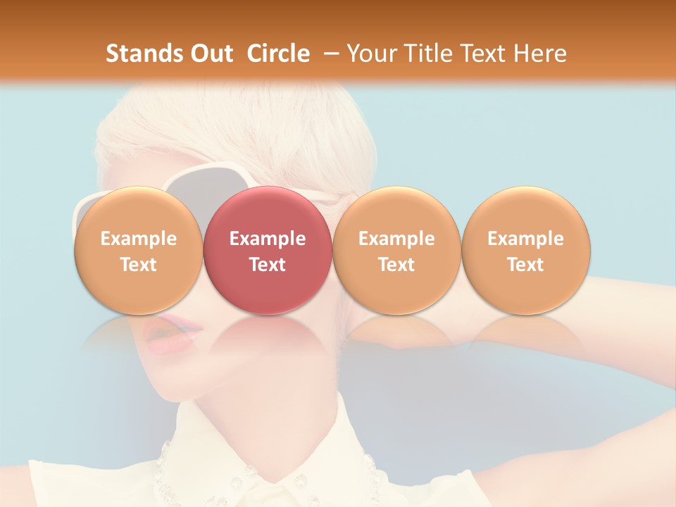 Girl Studio Blonde PowerPoint Template
