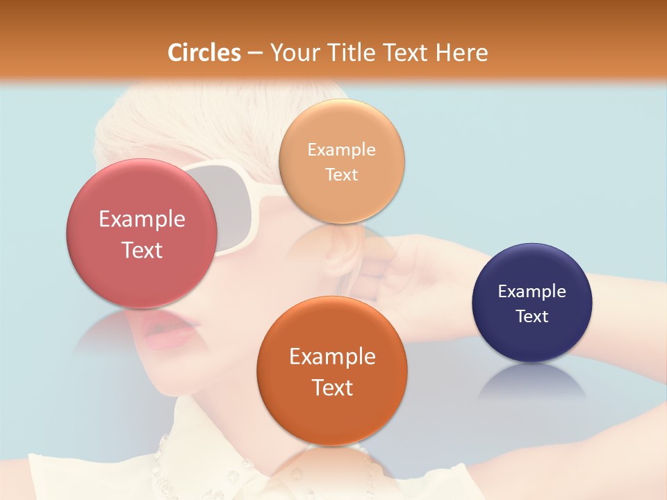 Girl Studio Blonde PowerPoint Template