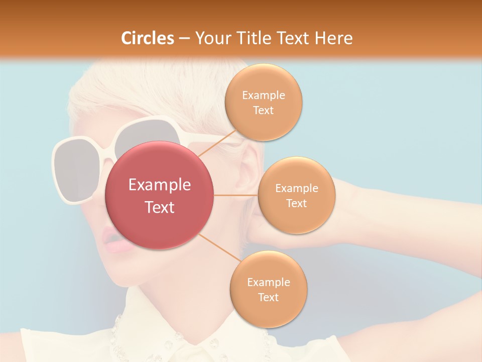 Girl Studio Blonde PowerPoint Template