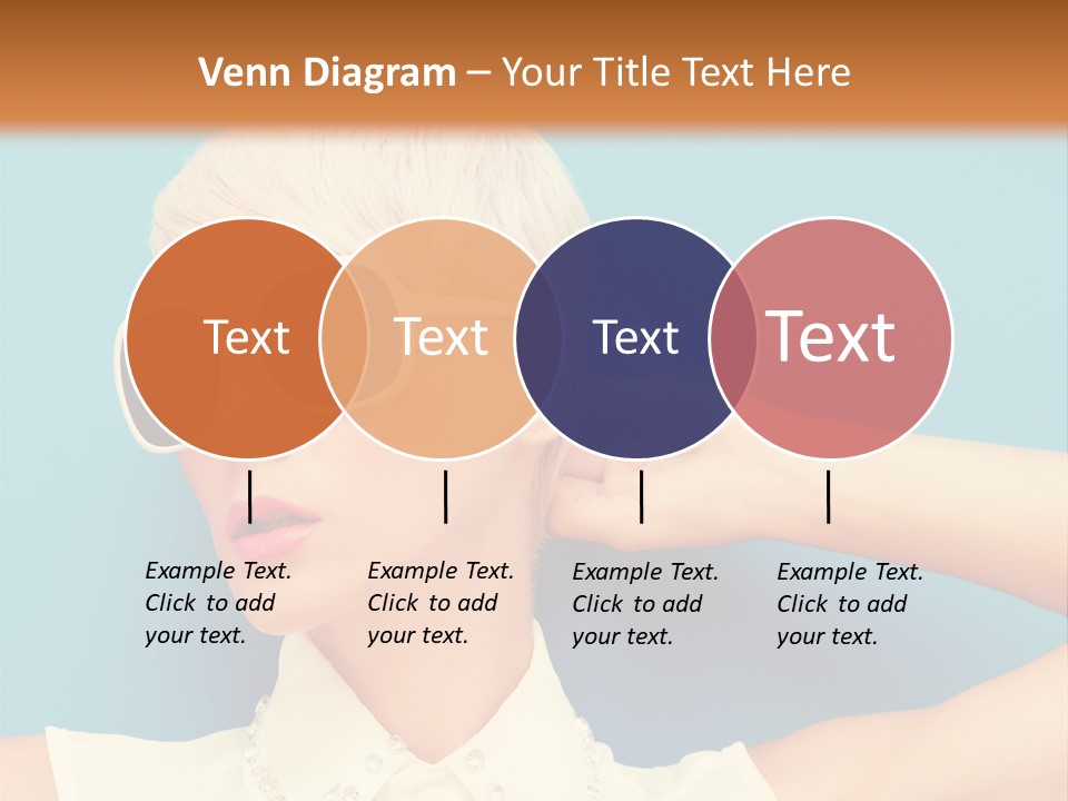 Girl Studio Blonde PowerPoint Template