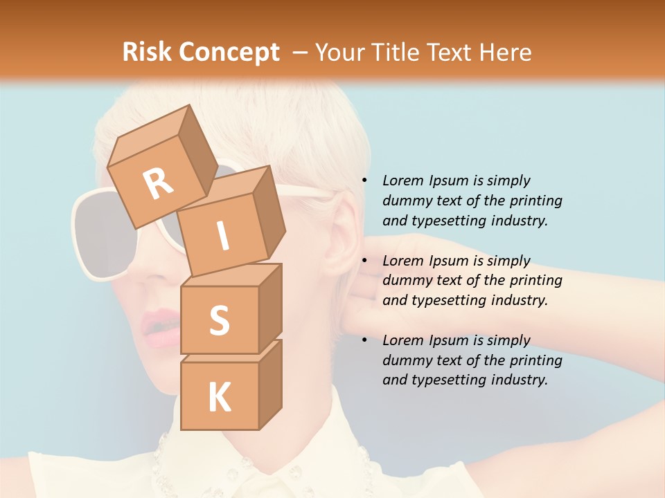 Girl Studio Blonde PowerPoint Template