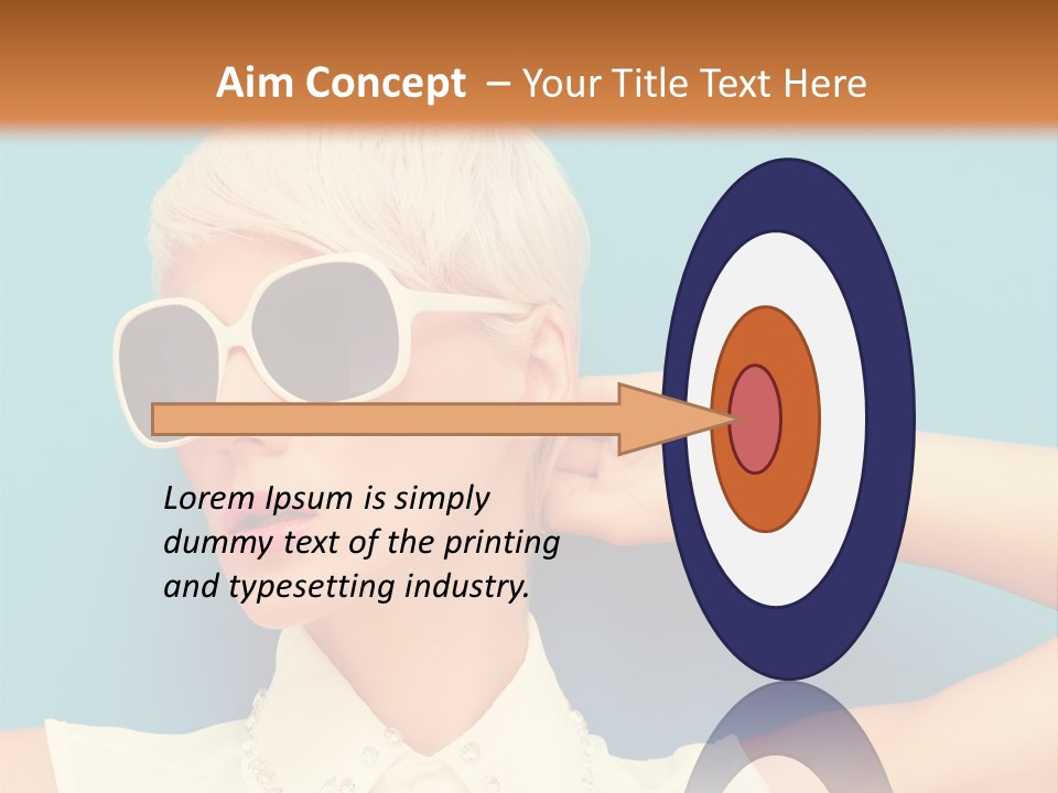 Girl Studio Blonde PowerPoint Template