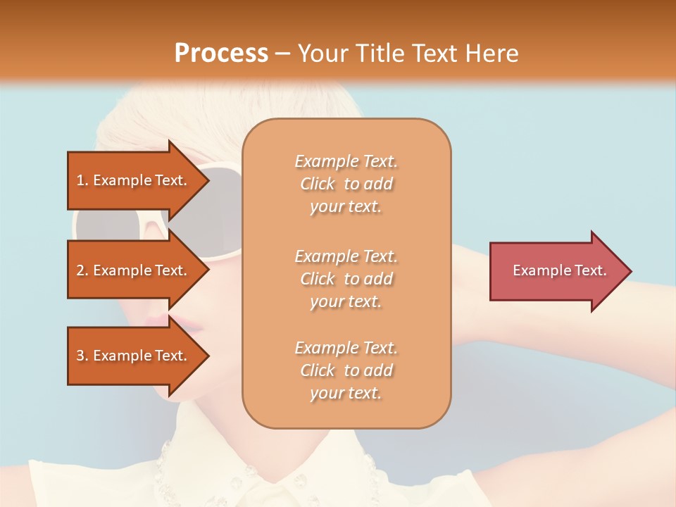 Girl Studio Blonde PowerPoint Template