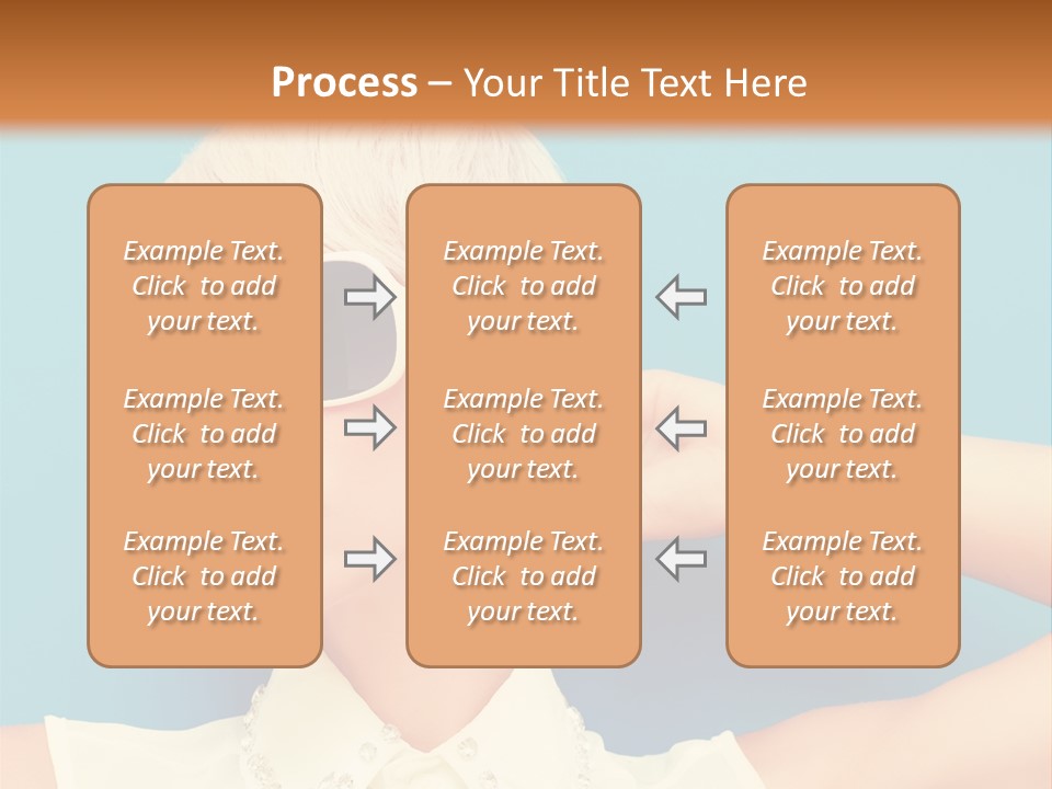 Girl Studio Blonde PowerPoint Template