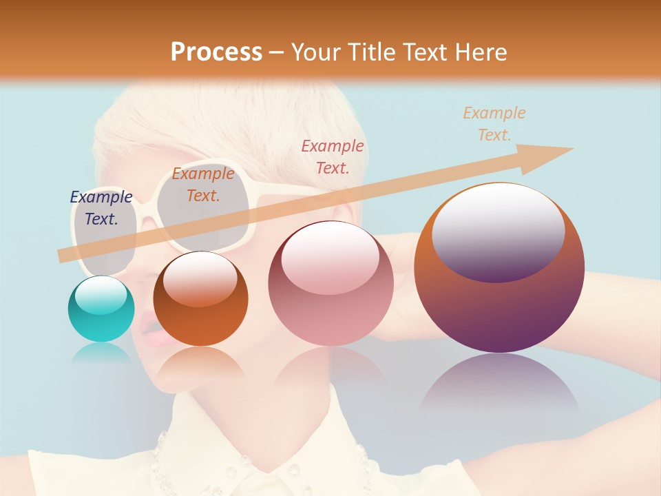 Girl Studio Blonde PowerPoint Template