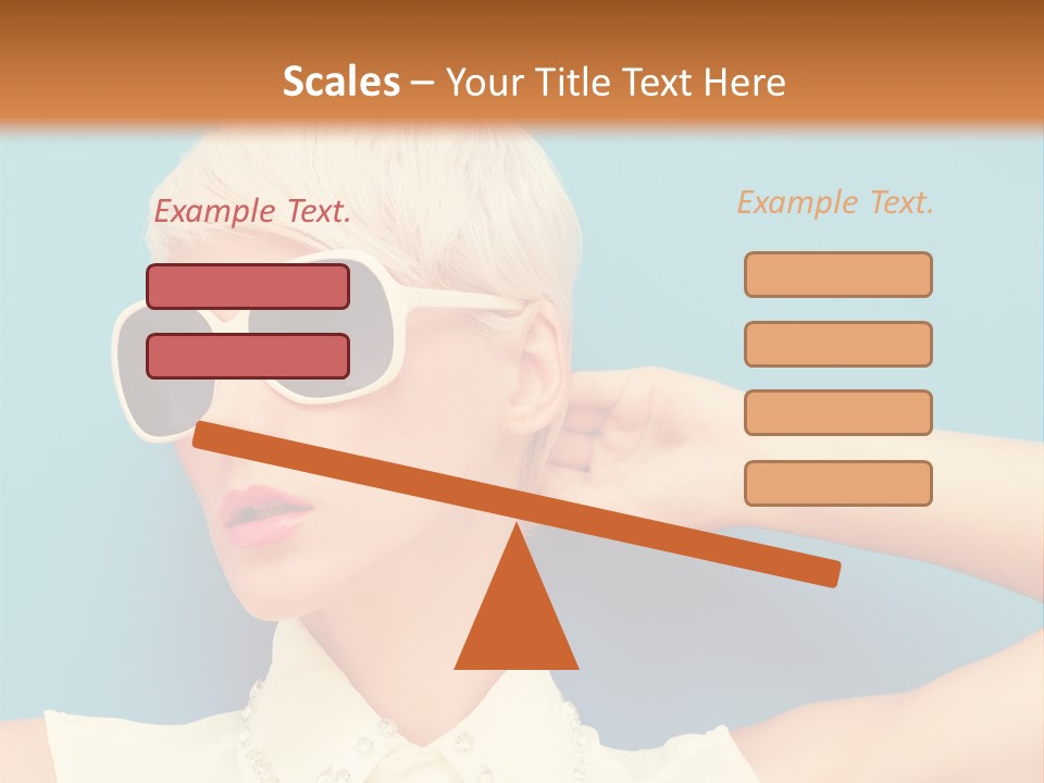 Girl Studio Blonde PowerPoint Template