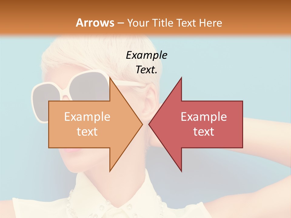 Girl Studio Blonde PowerPoint Template