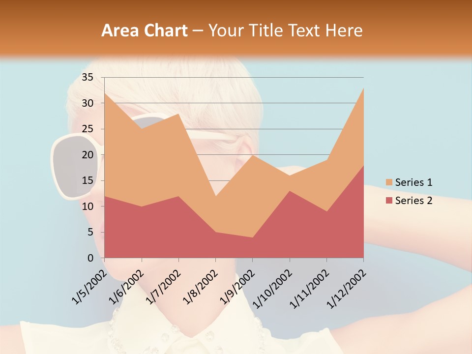 Girl Studio Blonde PowerPoint Template