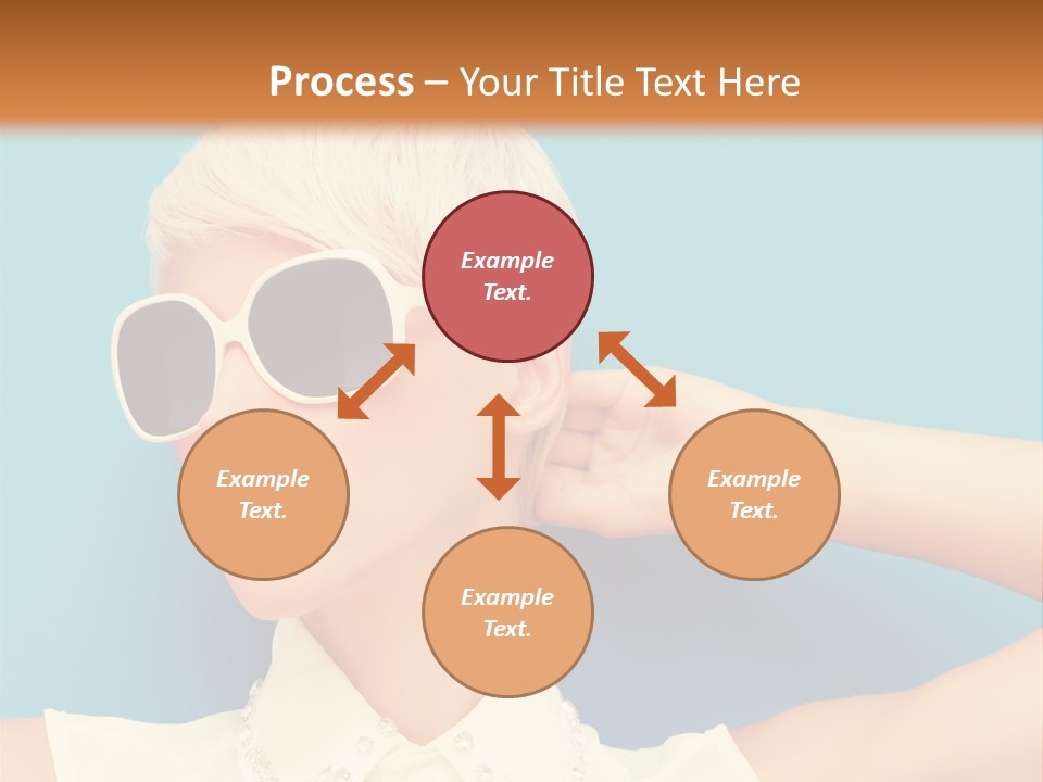 Girl Studio Blonde PowerPoint Template