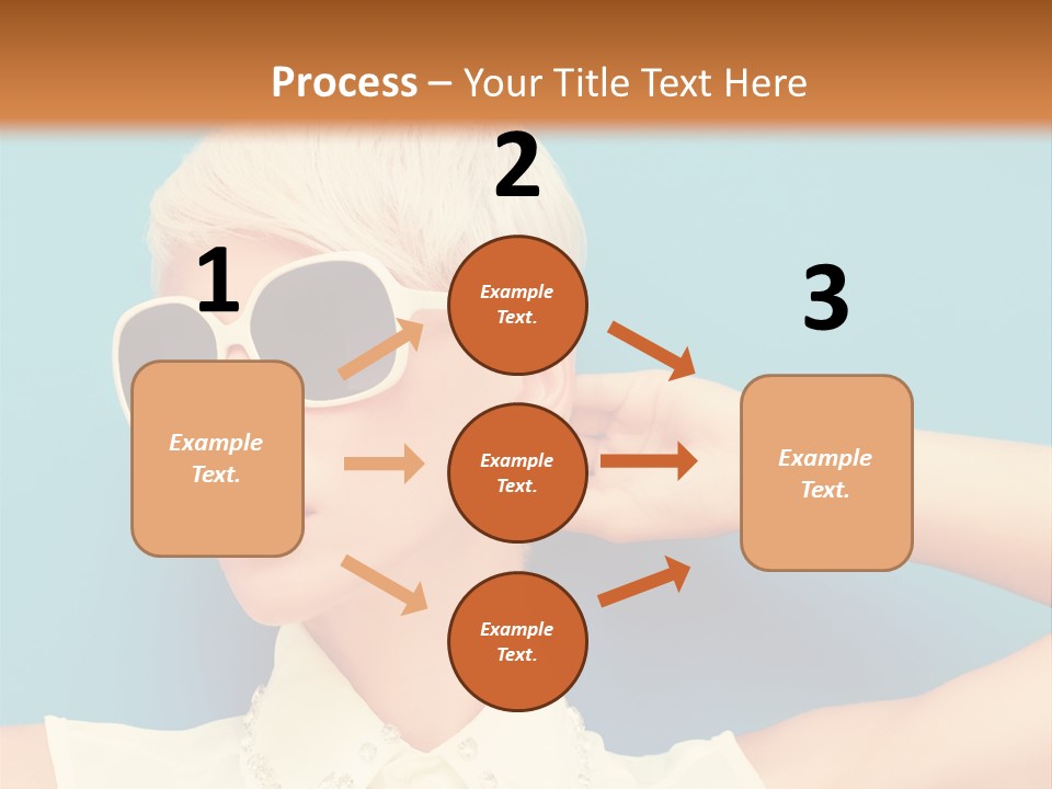 Girl Studio Blonde PowerPoint Template