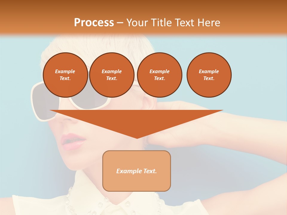 Girl Studio Blonde PowerPoint Template