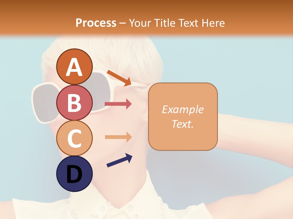 Girl Studio Blonde PowerPoint Template