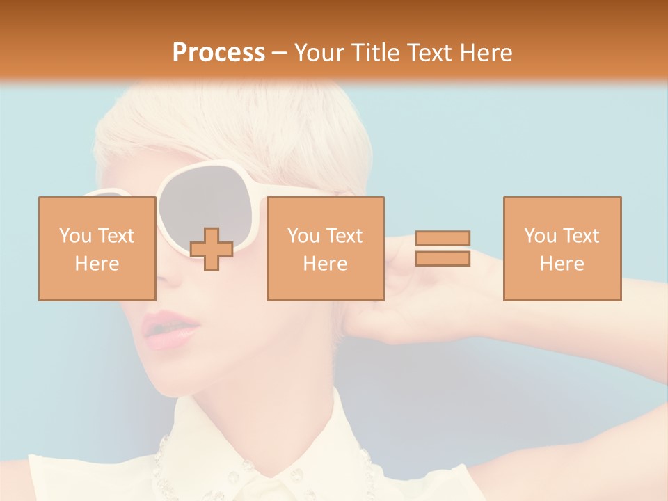 Girl Studio Blonde PowerPoint Template