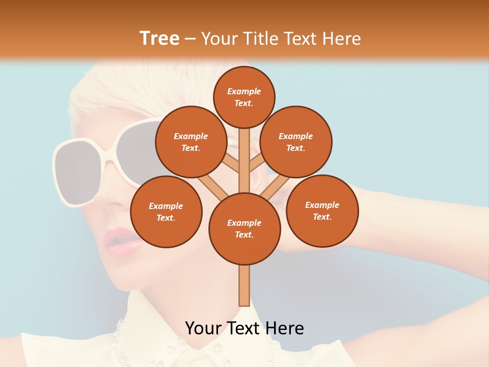 Girl Studio Blonde PowerPoint Template