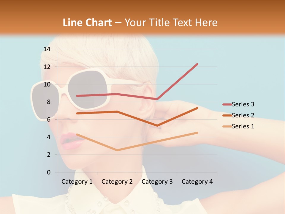 Girl Studio Blonde PowerPoint Template