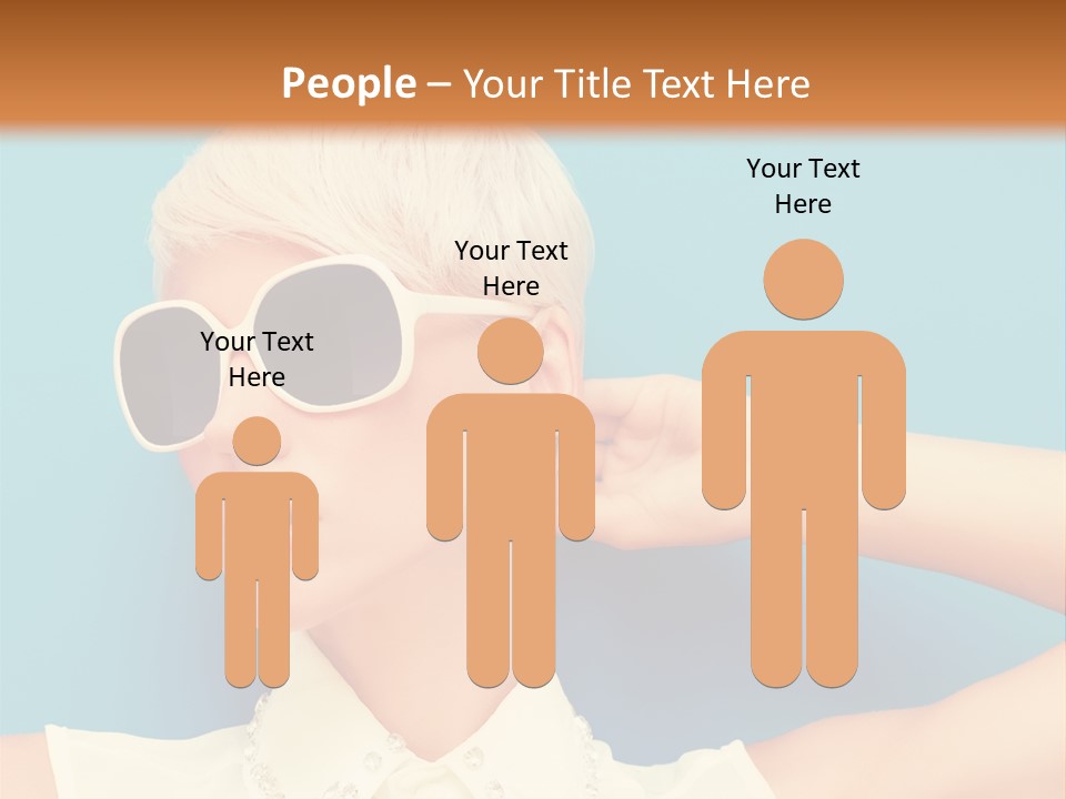 Girl Studio Blonde PowerPoint Template