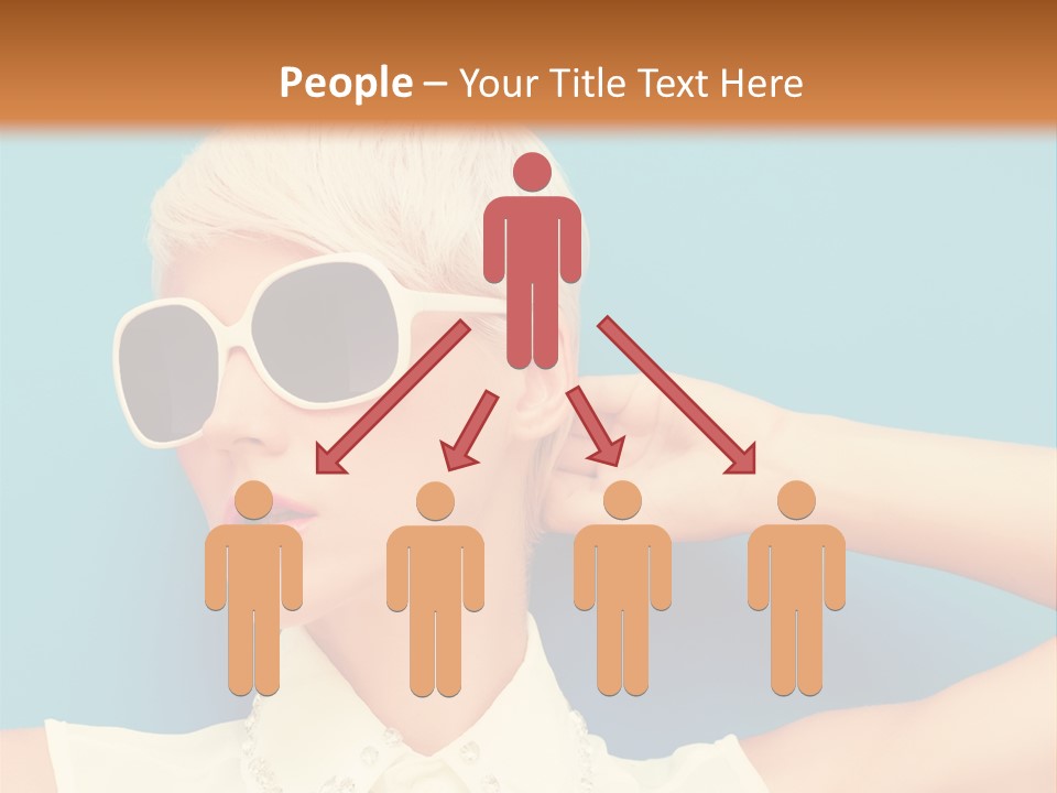 Girl Studio Blonde PowerPoint Template