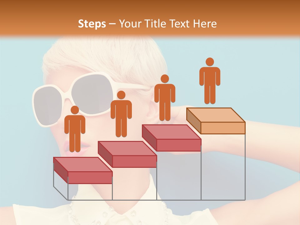 Girl Studio Blonde PowerPoint Template