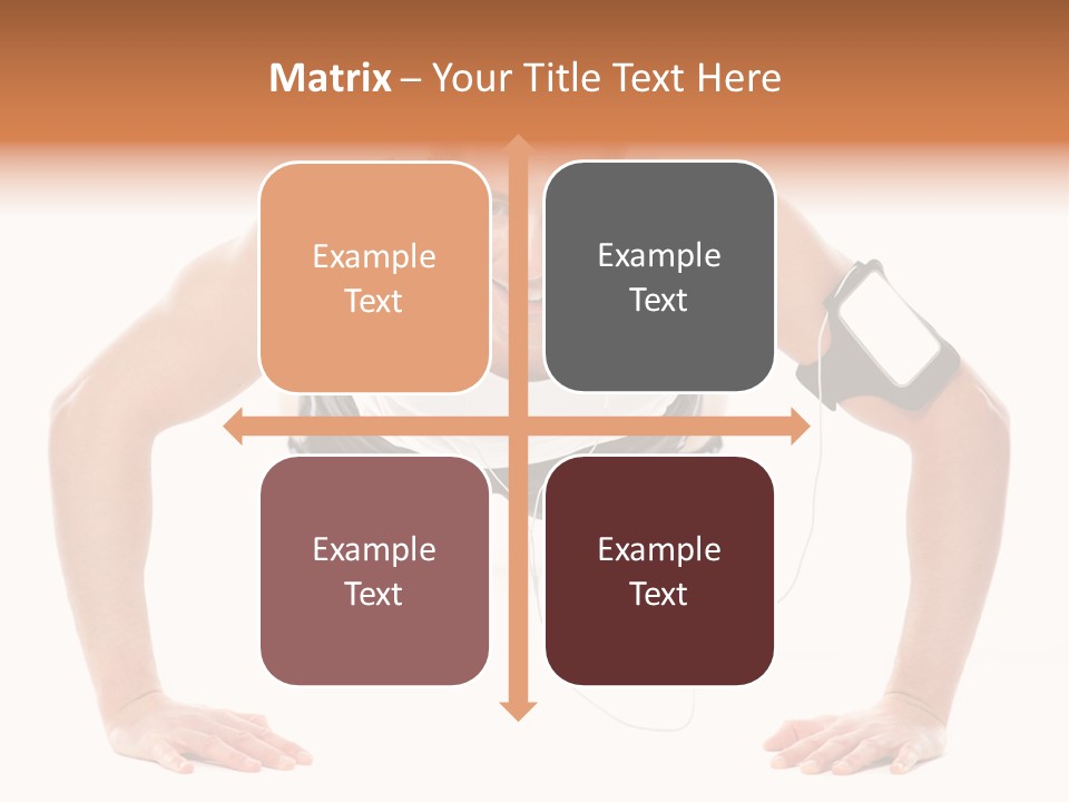 Posing Body Young PowerPoint Template