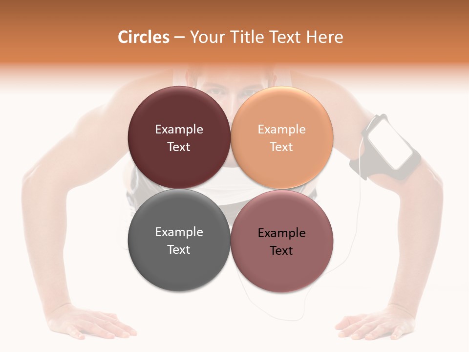 Posing Body Young PowerPoint Template