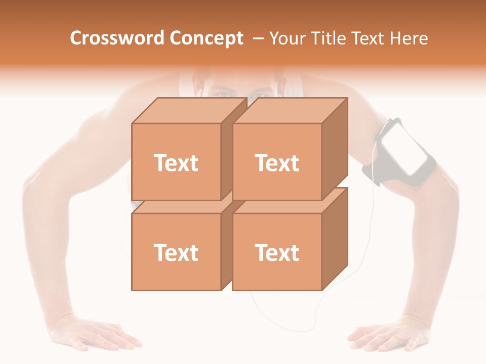 Posing Body Young PowerPoint Template