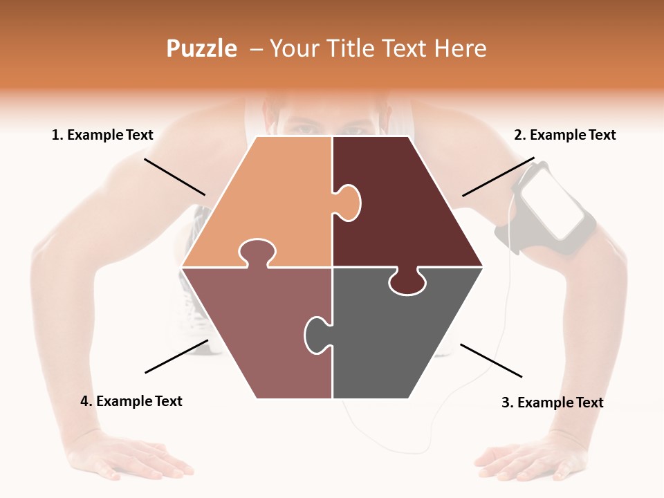 Posing Body Young PowerPoint Template